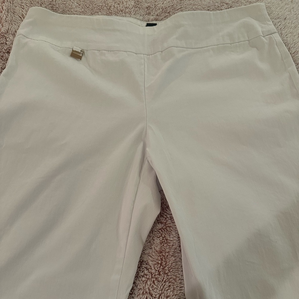 Alfani White Straight Leg Pants
